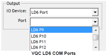 In the Port list there will be predefined ports (LD6 P9 to LD6 P14):